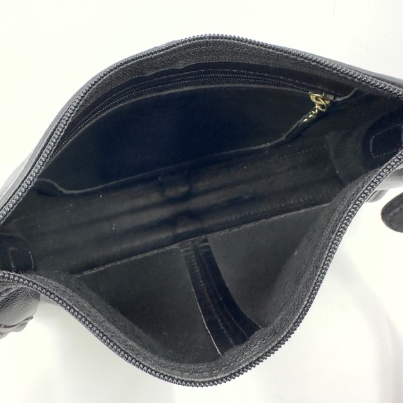 Vintage Coach 90s Black Leather Soho Crossbody Purse 4104 Zip Shoulder Bag - Picture 9 of 15